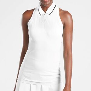 Athleta Momentum Polo Tank NEW with tags Size Medium Bright White